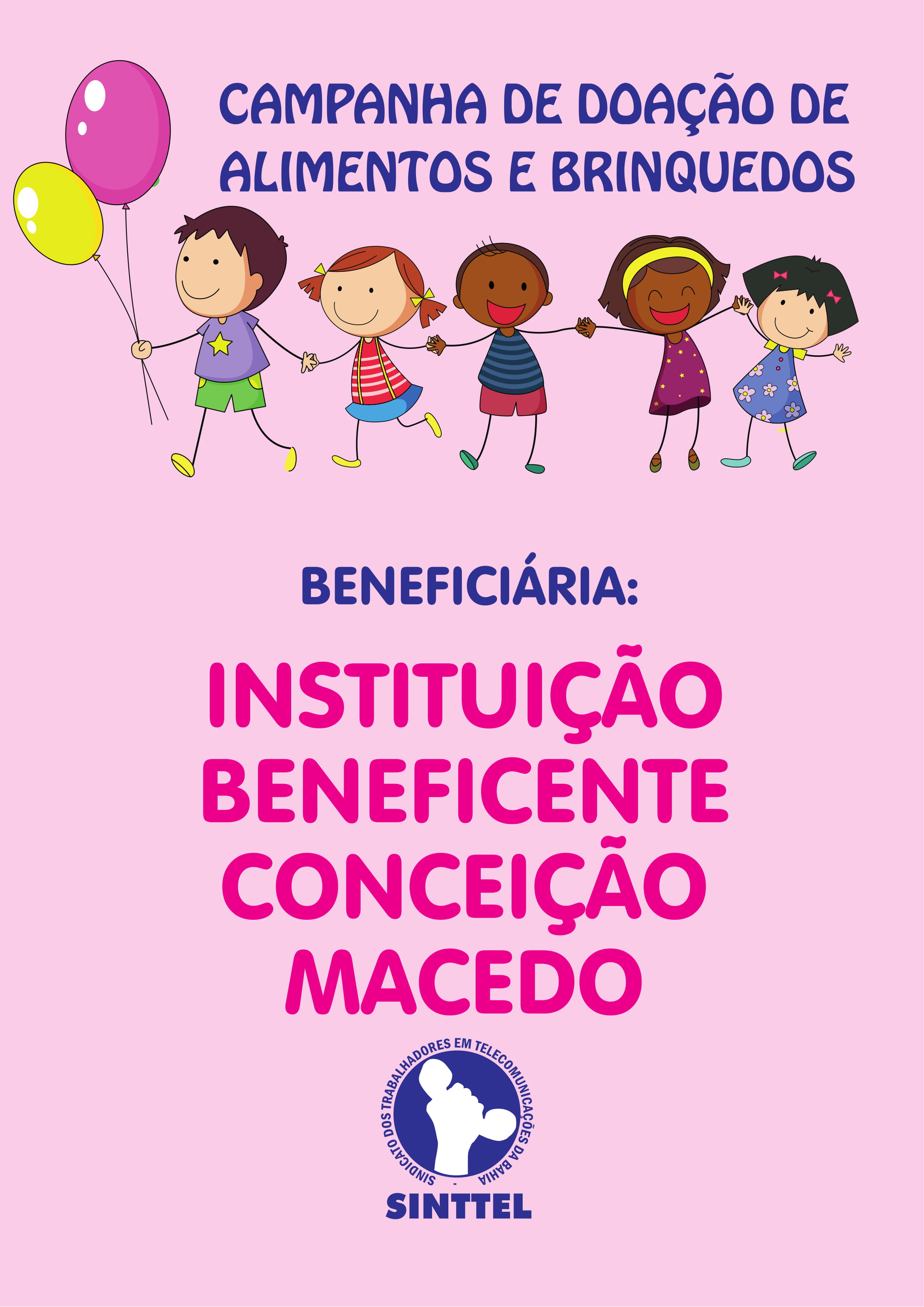 Sinttel inicia campanha de doação para a Instituição Beneficente Conceição Macedo